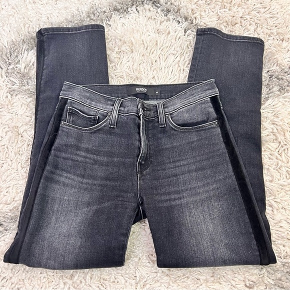 HUDSON Nico Black Straight Crop Jeans - Picture 9 of 12